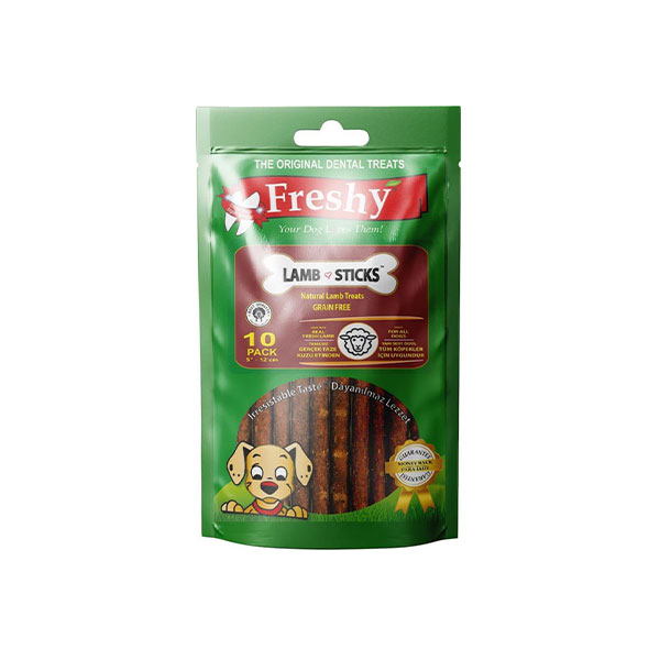 تشویقی دنتال سگ با طعم گوشت بره فرشی Freshy Dental Lamb Sticks