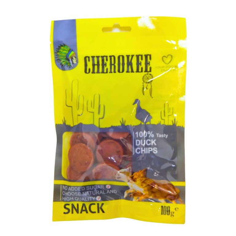 تشویقی سگ چیپس طعم اردک چروکي Cherokee Duck Chips
