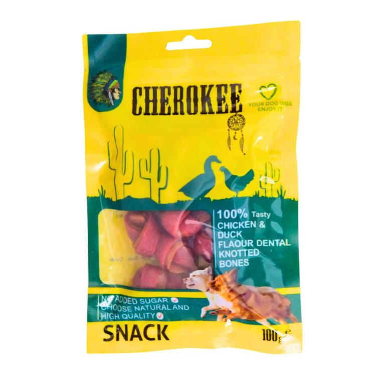 تشویقی سگ دندانی با طعم مرغ و اردک چروکي CHEROKEE CHICKEN & DUCK