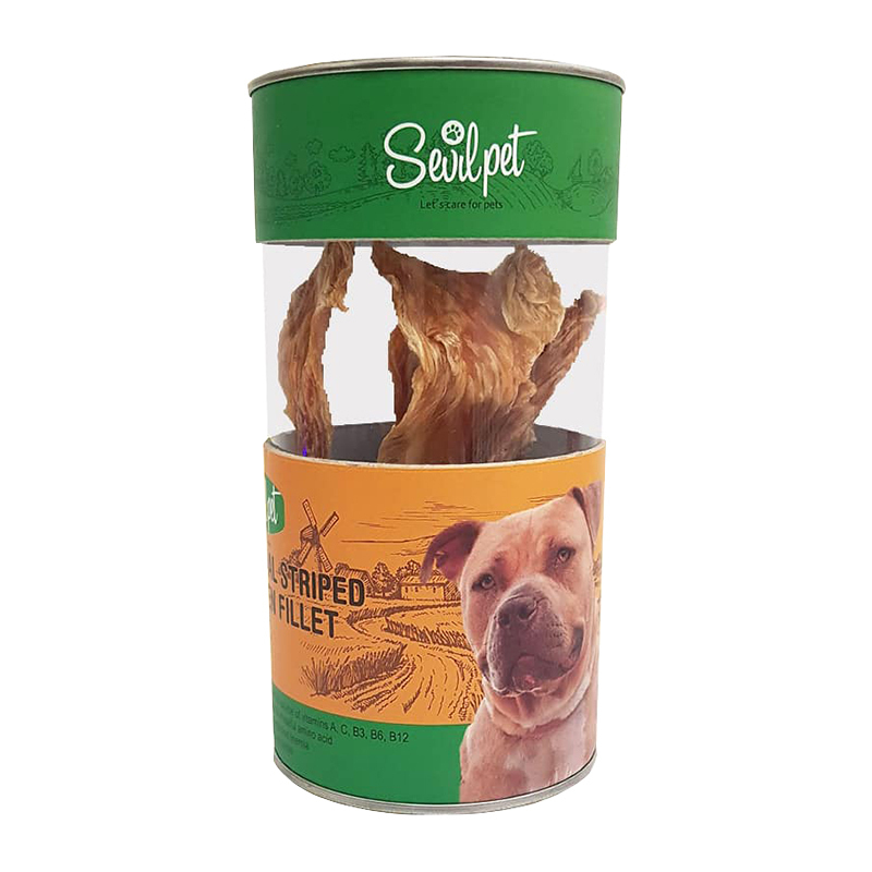 تشویقی سگ فیله مرغ سویل پت مدل Sevil Pet Striped Chicken Fillet Snack