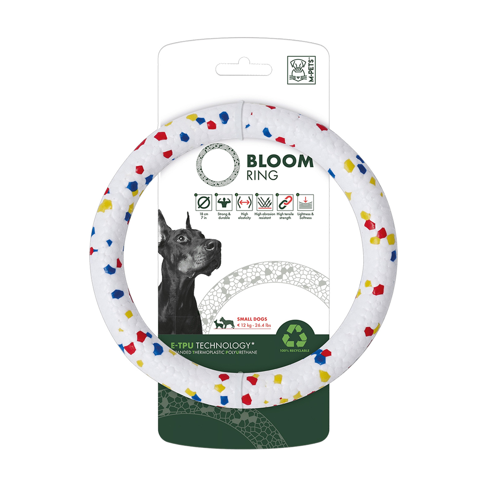 اسباب بازی جویدنی سگ بلوم رینگ M-PETS BLOOM Ring Chew Toy for Dogs