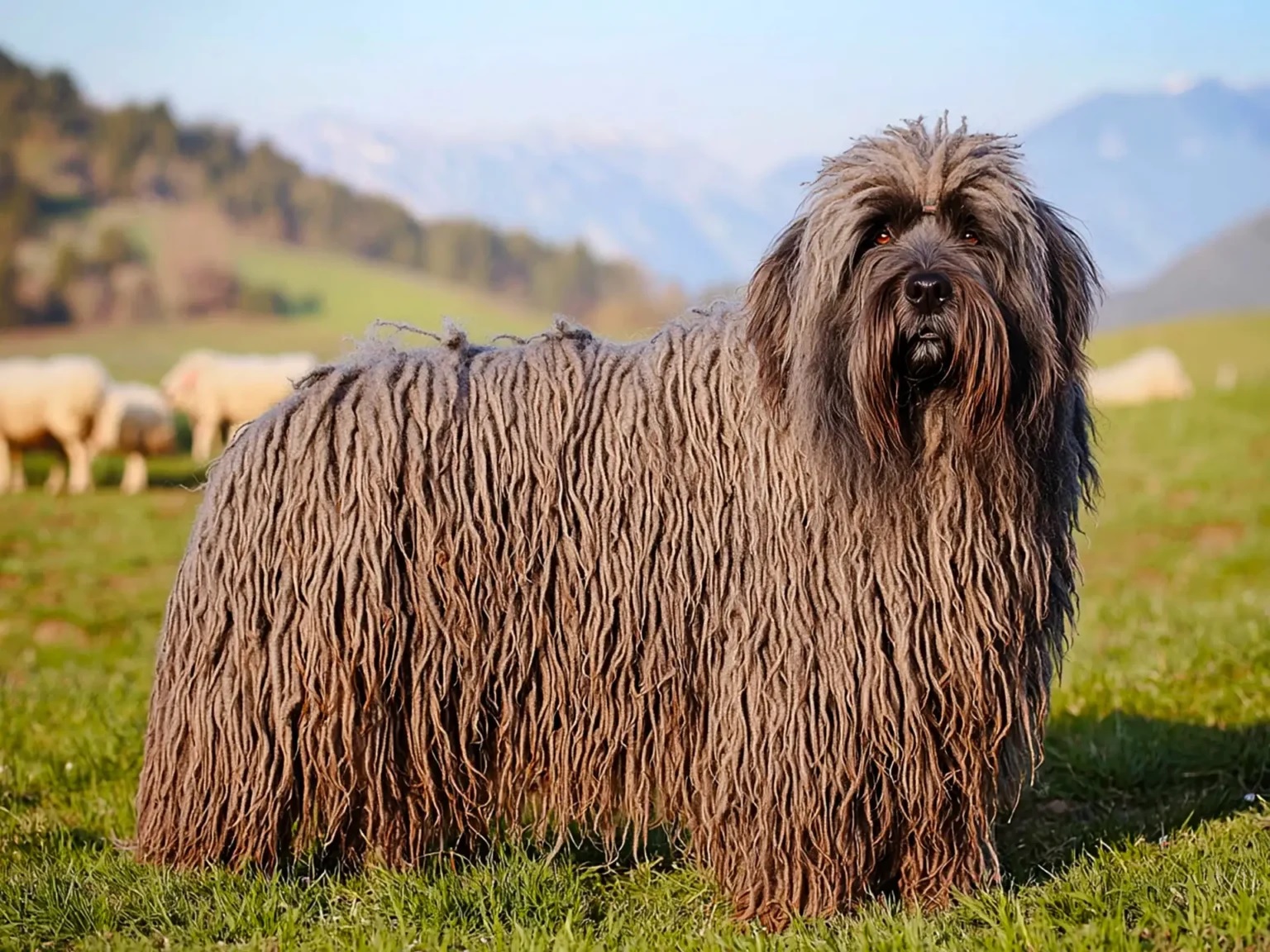 برگاماسکو شپرد (Bergamasco Shepherd)؛ سگی با موهای طنابی