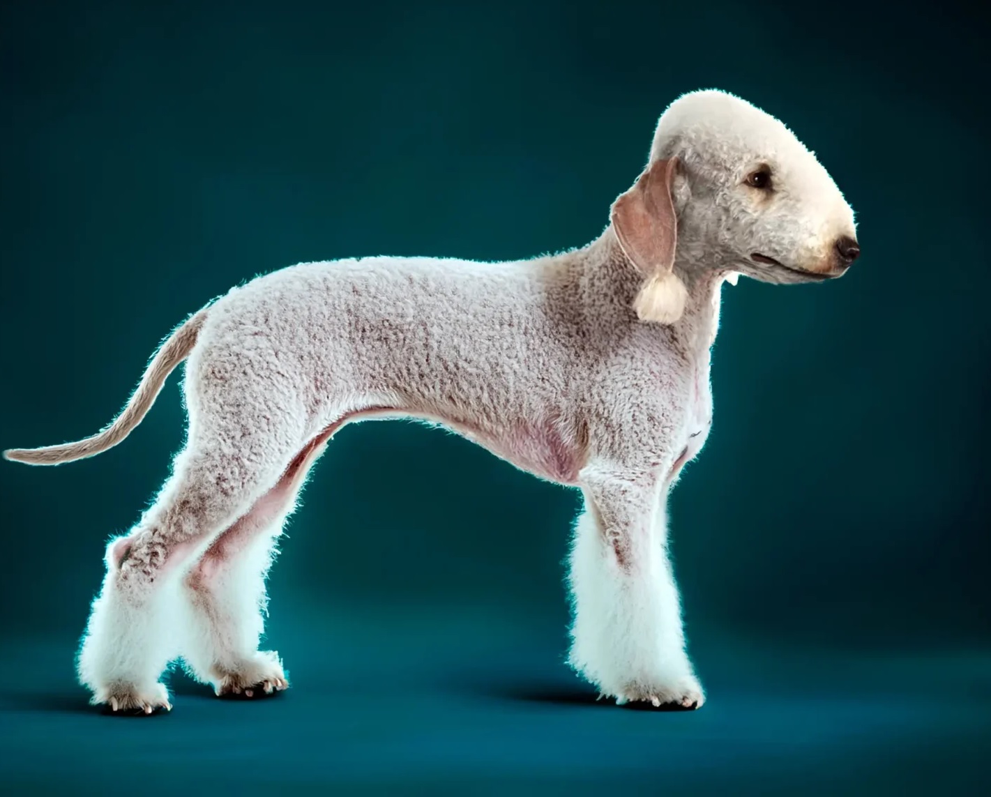 بدلینگتون تریر (Bedlington Terrier)؛ سگی شبیه بره با قلبی شجاع
