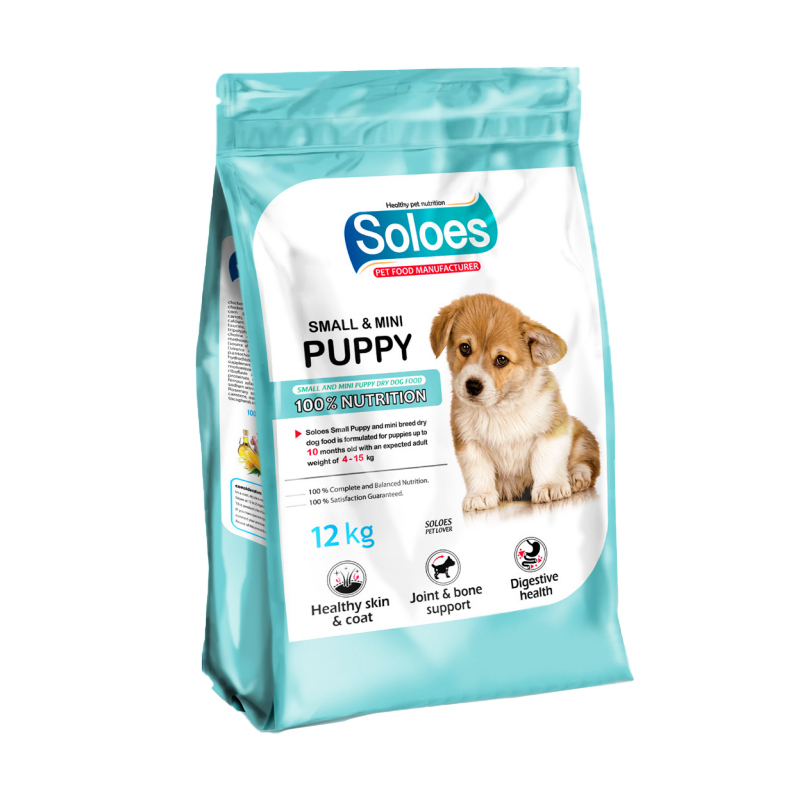 غذای خشک توله سگ نژاد کوچک سولواس Soloes Dry Food for Puppies